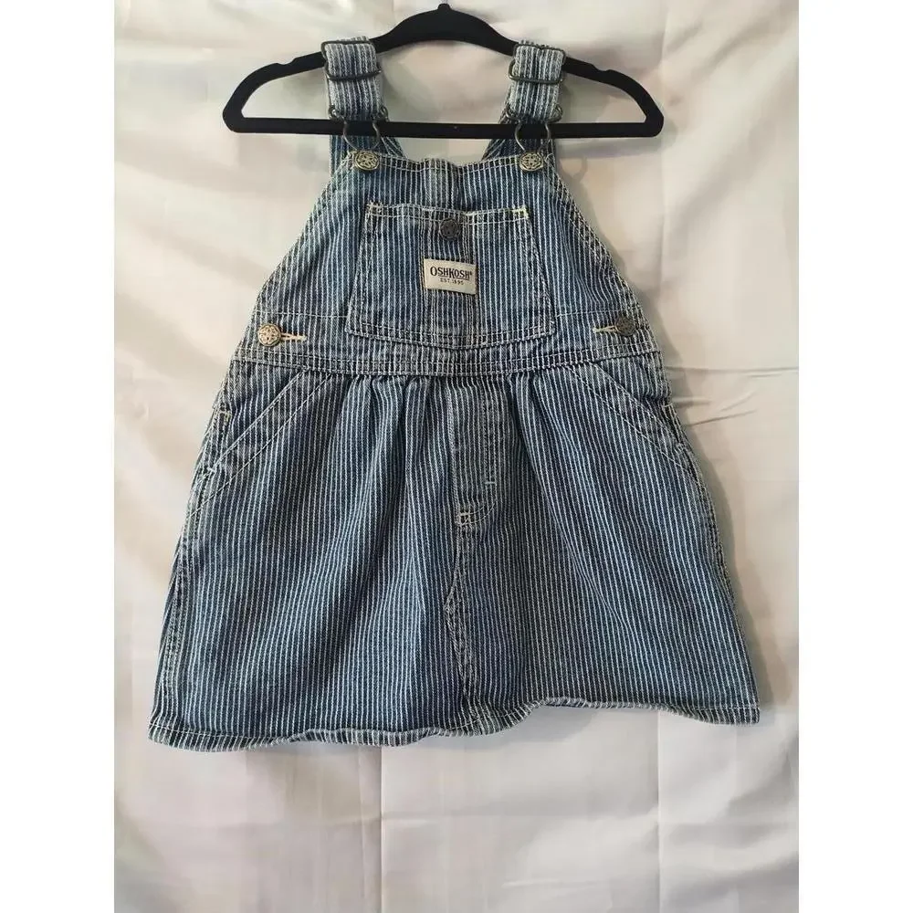 Y2K OshKosh‎ toddler girls railroad dress 18M